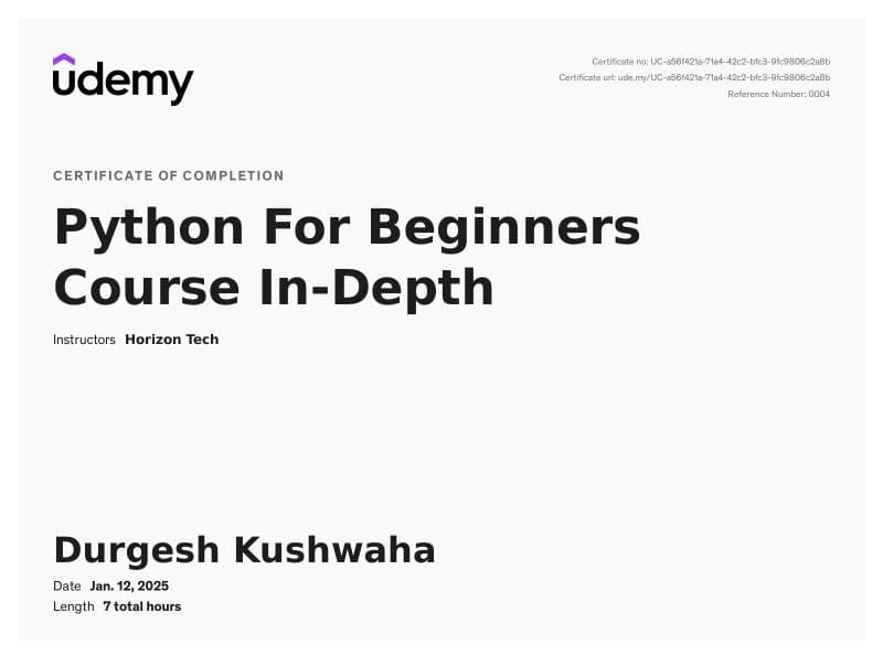 Python For Beginners Course In-Depth