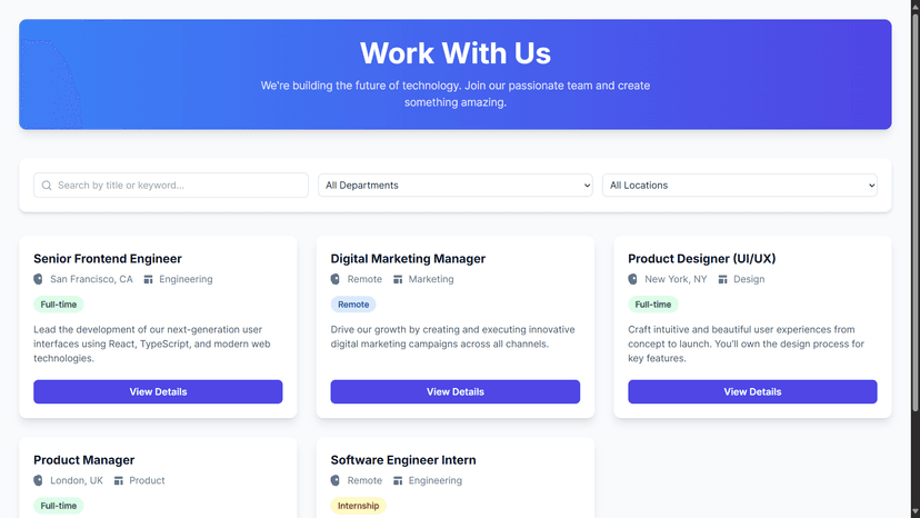 Job Listing Template