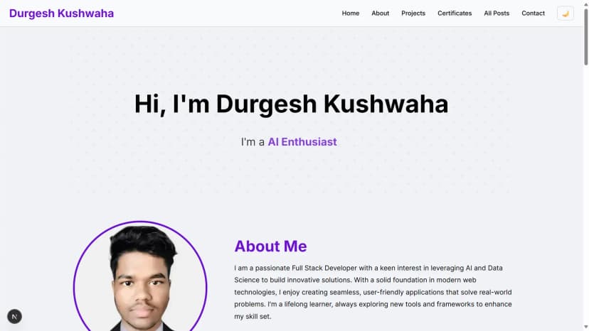 Personal Portfolio Website